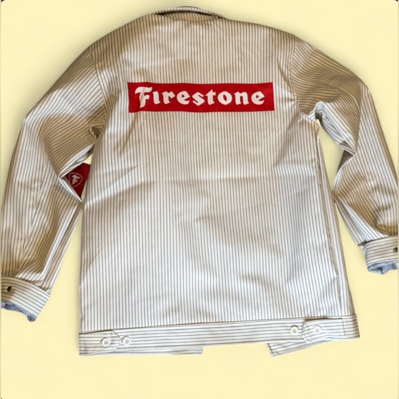Stylish Firestone Striped Jacket - White - Picture 2 of 5